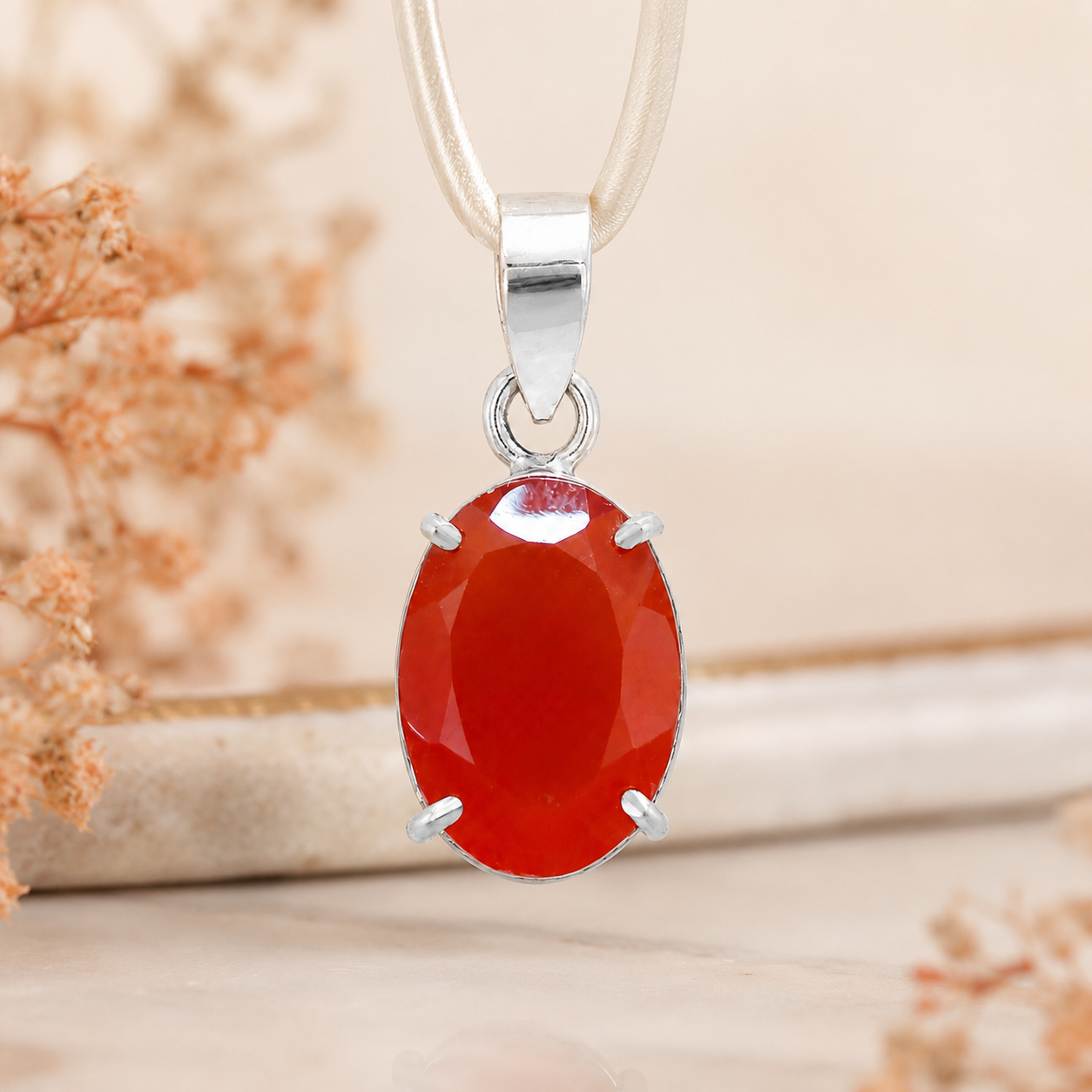 Natural Carnelian Pendant | Handmade Carnelian Gemstone Pendant | Healing Crystal Jewelry