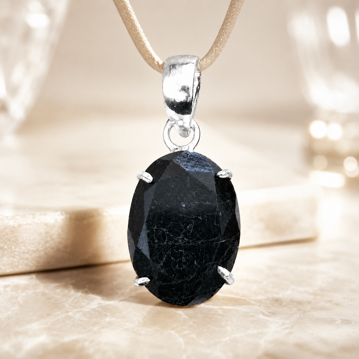 Natural Black Tourmaline Pendant | Handmade Black Tourmaline Gemstone Pendant | Healing Crystal Jewelry