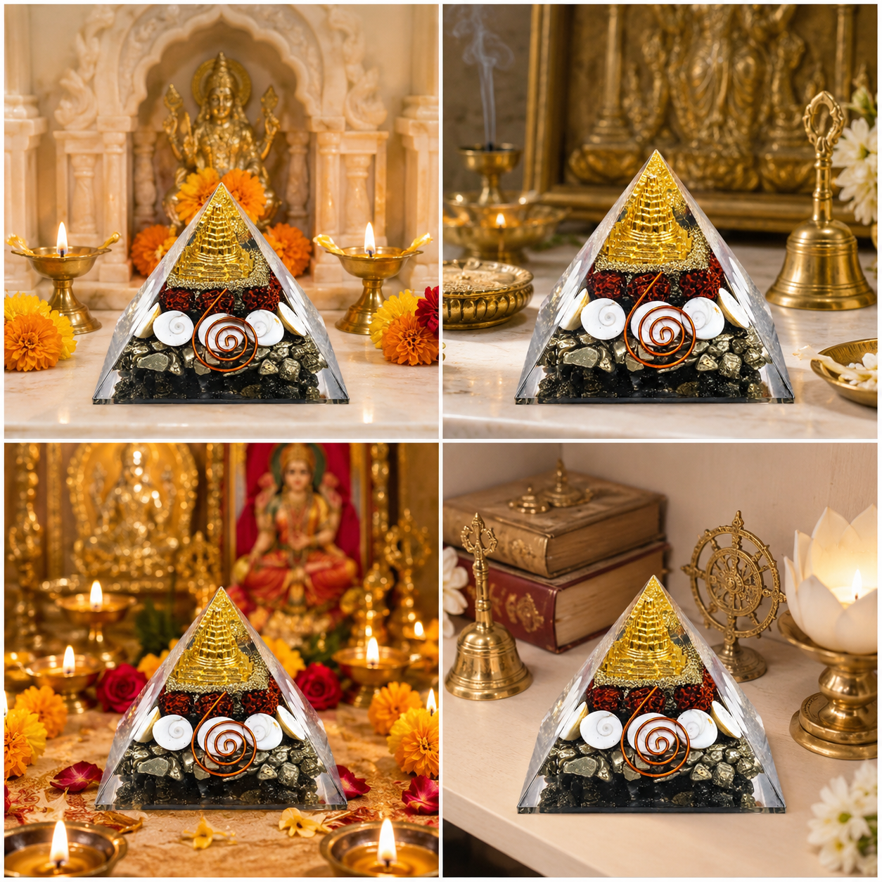Shree Laxmi Pyramid with Pyrite