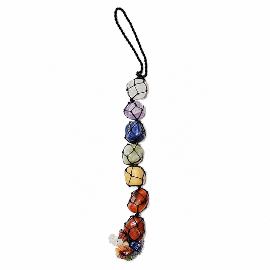 Seven Chakra Crystal Hanging Decor | Natural Multi-Stone Energy Hanger