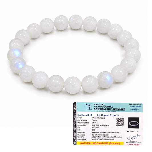 Natural Moonstone Bracelet – Intuition, Emotional Balance & Inner Harmony Bracelet