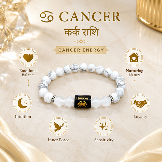 Cancer Zodiac Bracelet (कर्क राशि)