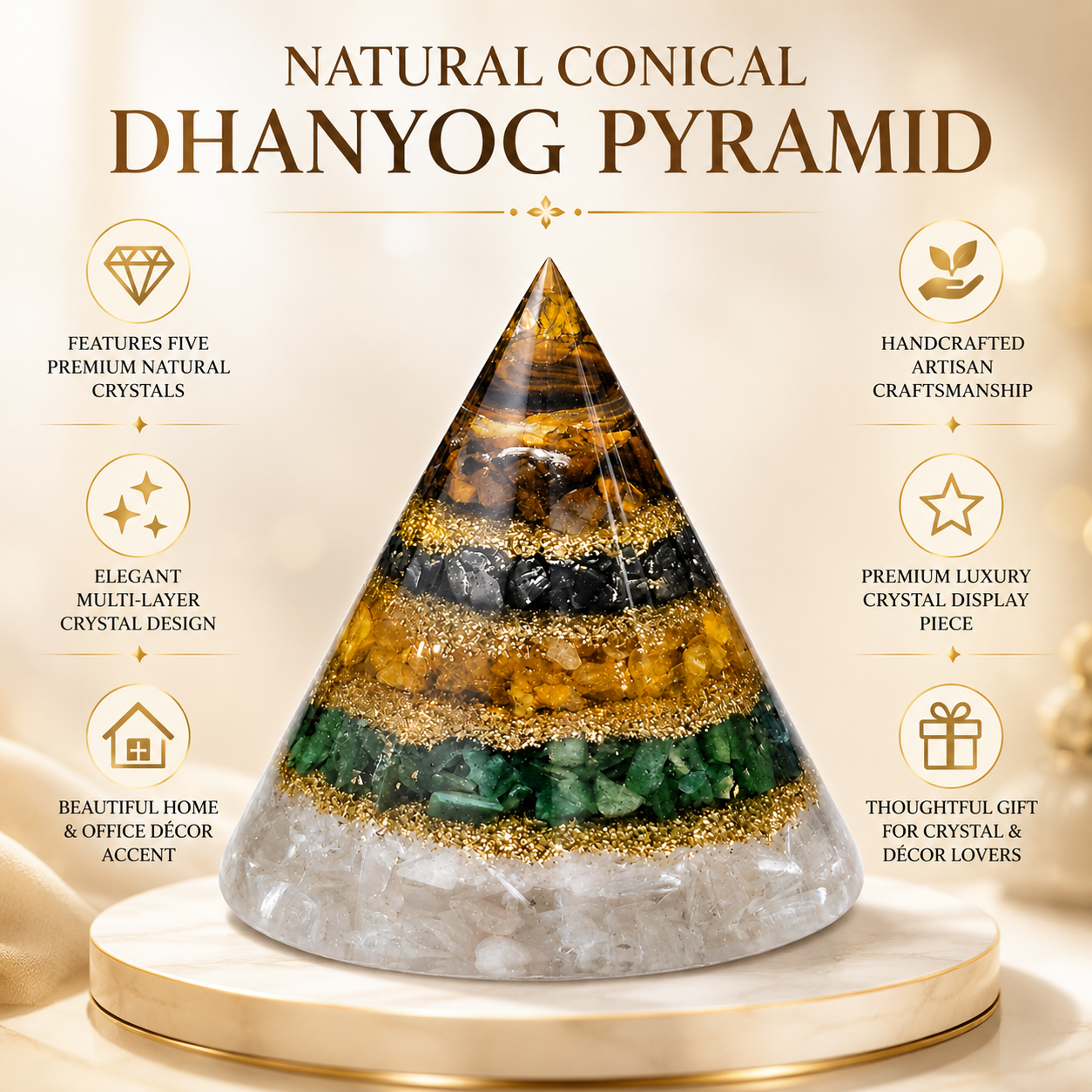 Dhanyog Pyramid – Big Size
