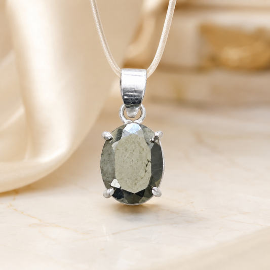 Natural Pyrite Pendant | Handmade Pyrite Gemstone Pendant | Healing Crystal Jewelry