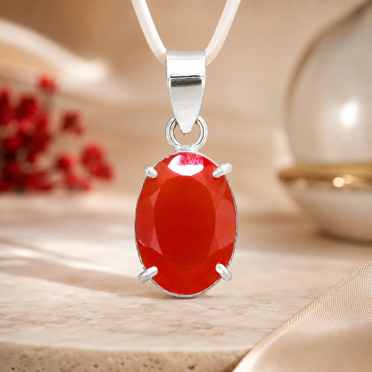 Natural Carnelian Pendant | Handmade Carnelian Gemstone Pendant | Healing Crystal Jewelry