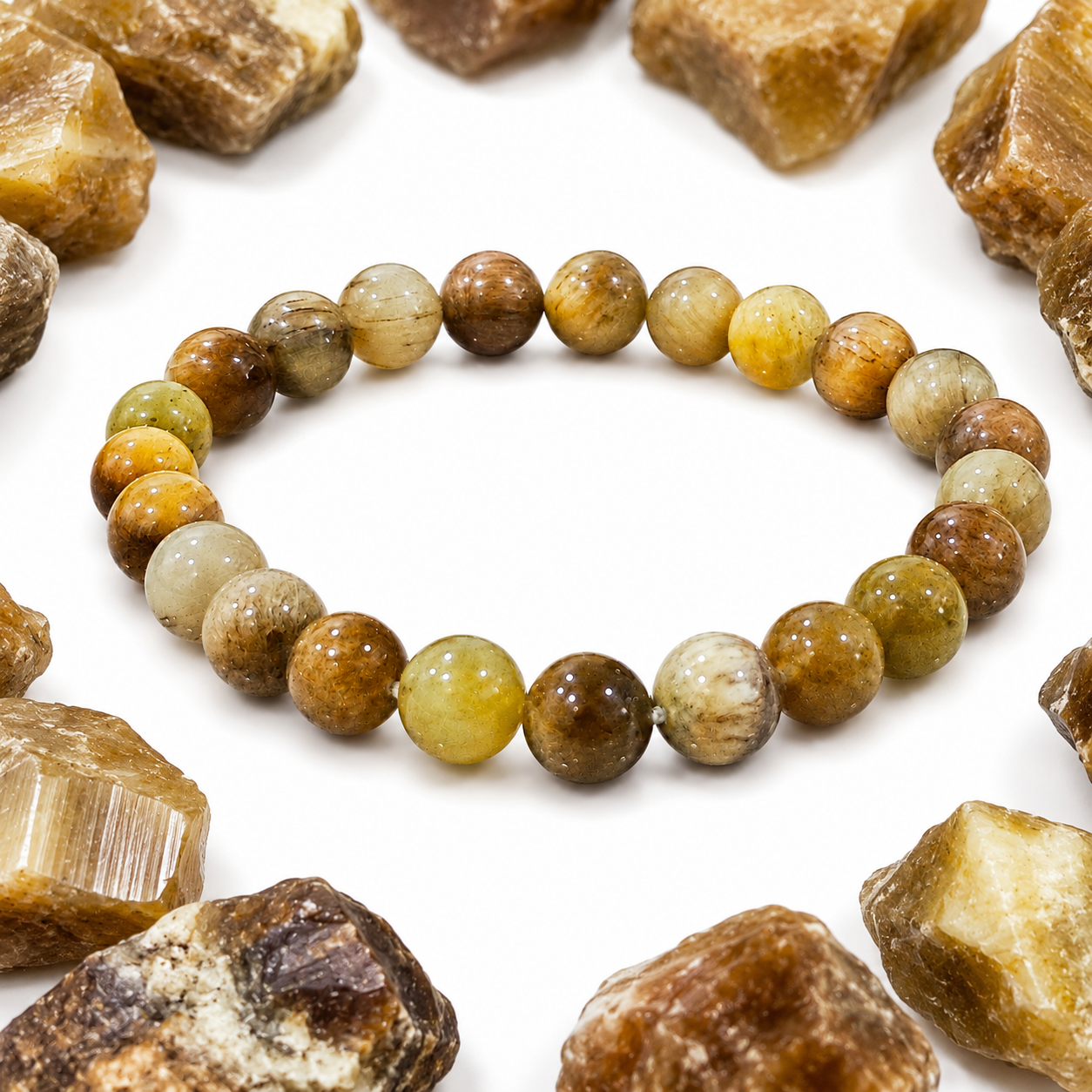 Natural Cat's Eye Bracelet 8mm | Certified Gemstone Bracelet