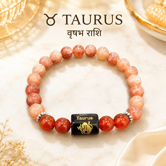 Taurus Zodiac Bracelet (वृषभ राशि)