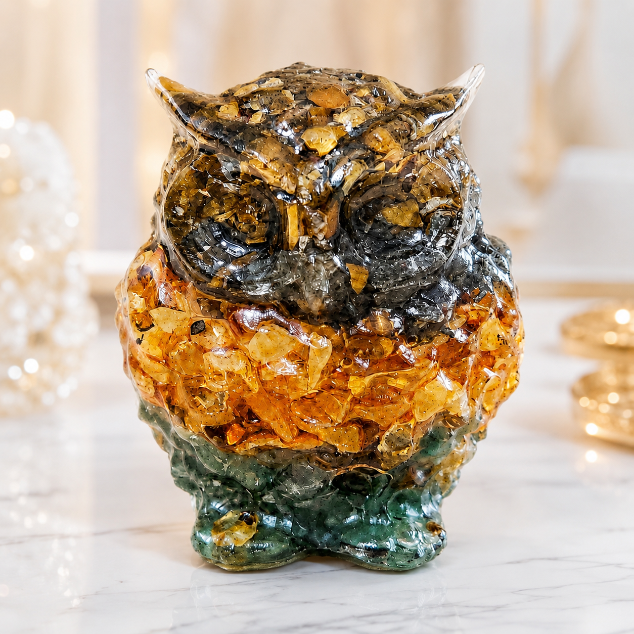 Money Magnet Owl – Handcrafted Crystal Owl
