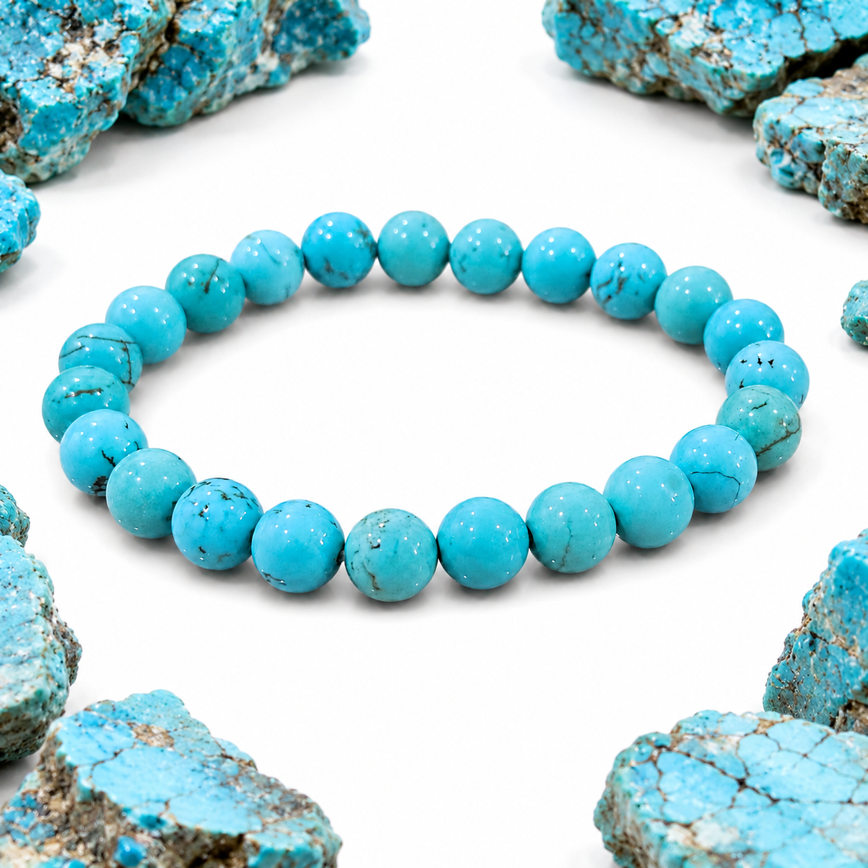 Natural Turquoise Bracelet 8mm