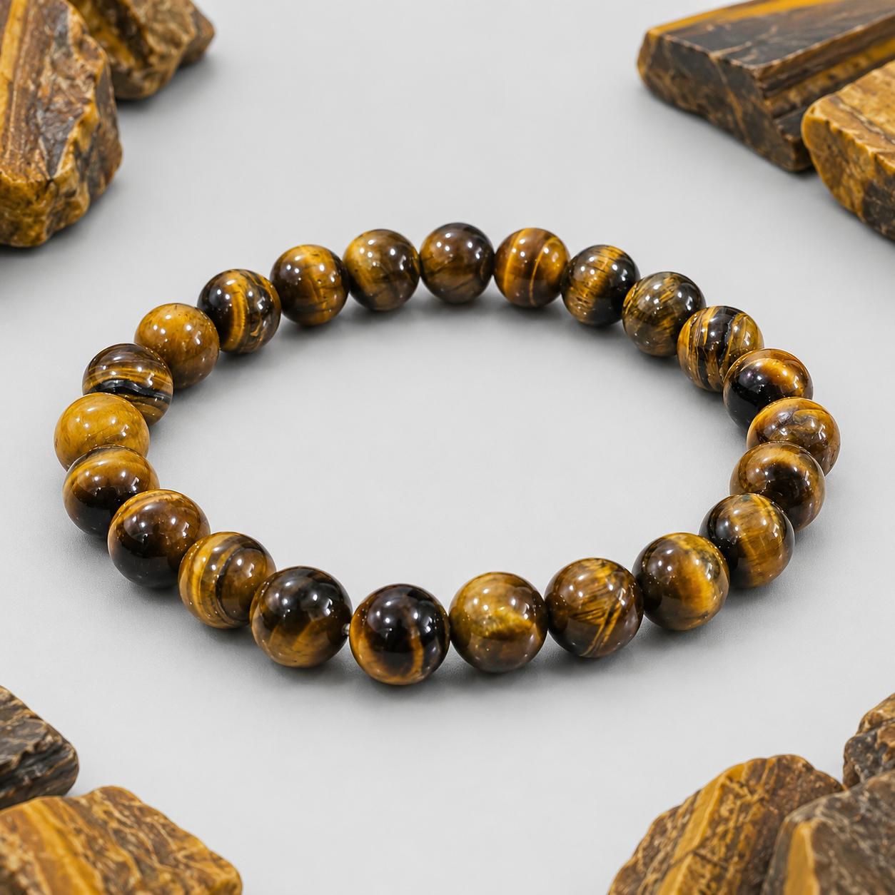 Natural Tiger Eye Bracelet 8mm