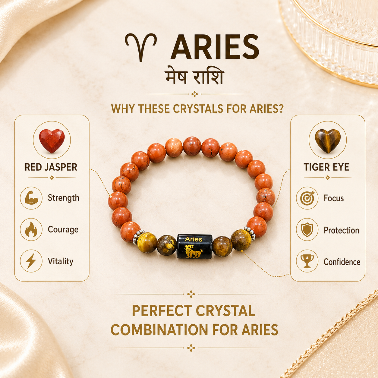 Aries Zodiac Bracelet (मेष राशि)