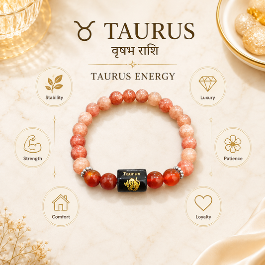 Taurus Zodiac Bracelet (वृषभ राशि)