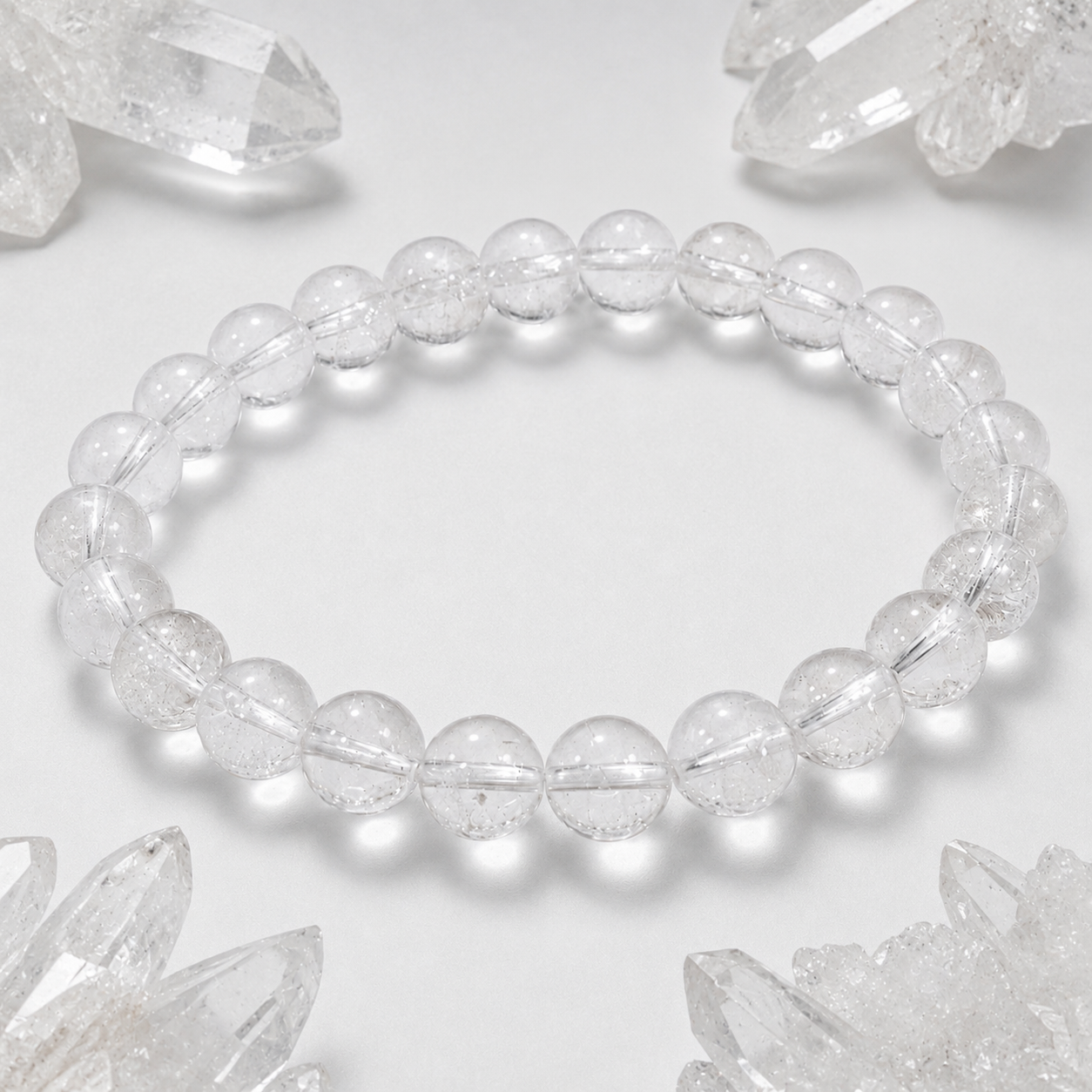 Natural Clear Quartz Bracelet 8mm