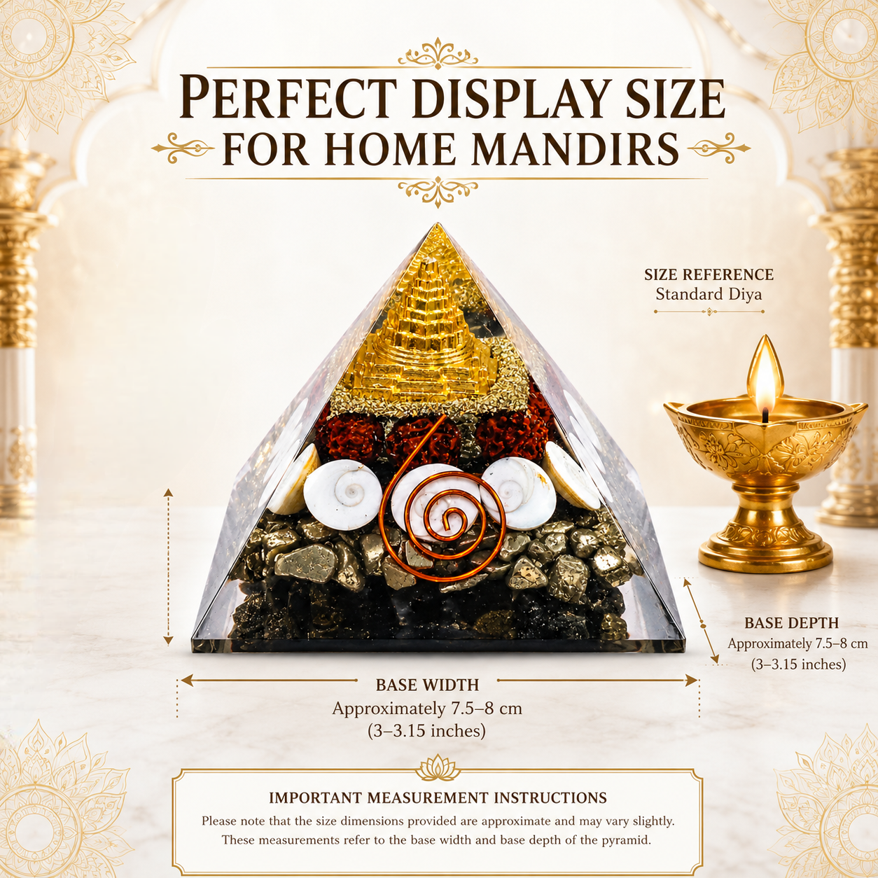 Shree Laxmi Pyramid with Pyrite