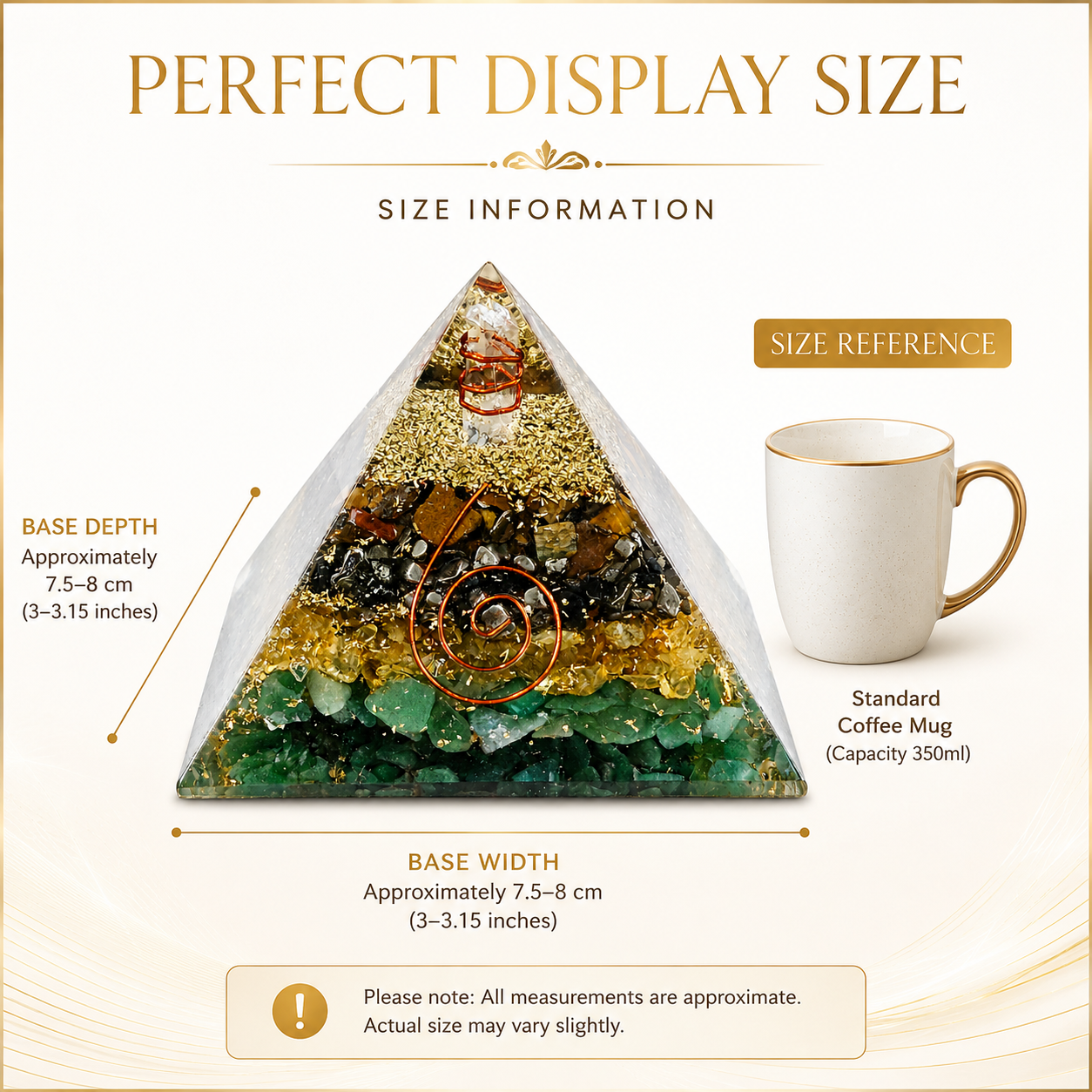 Natural Money Magnet Orgonite Pyramid
