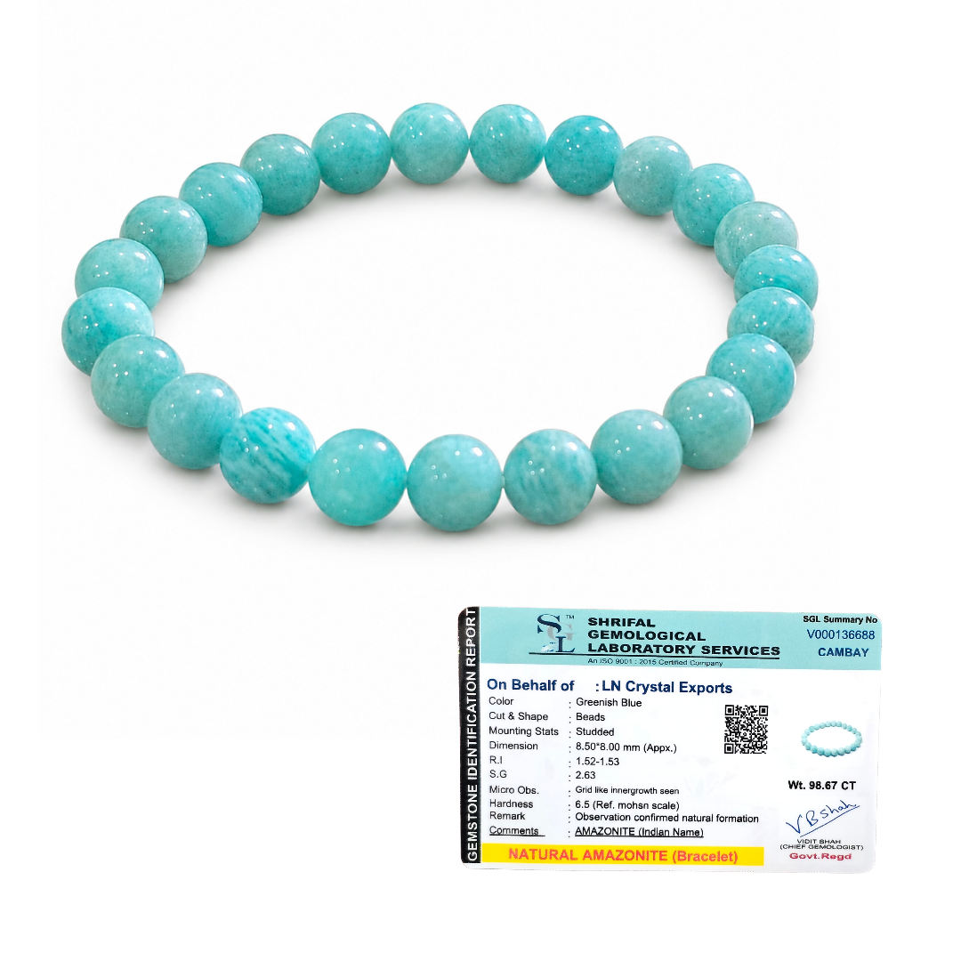 Natural Amazonite Bracelet 8mm