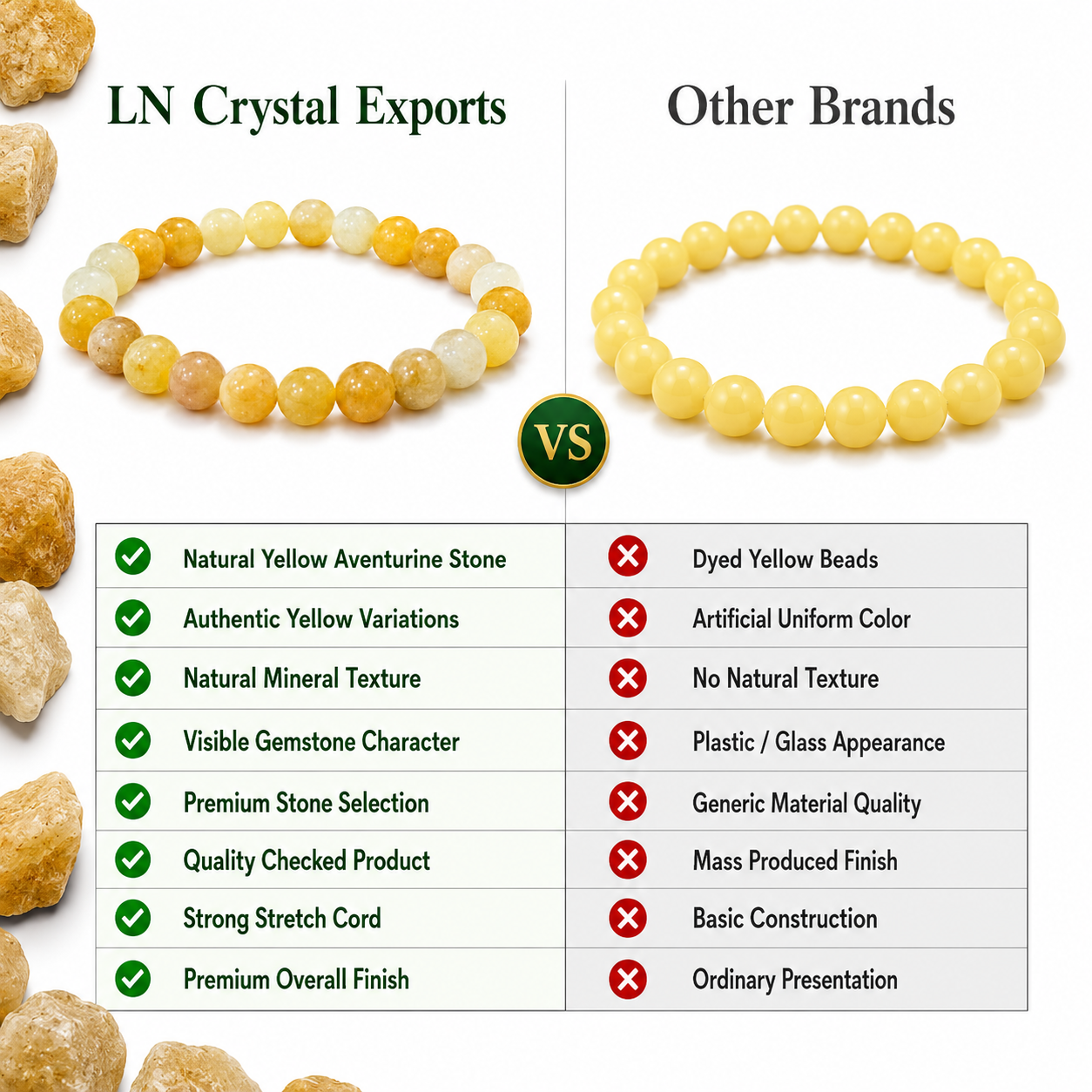 Natural Yellow Aventurine Bracelet 8mm