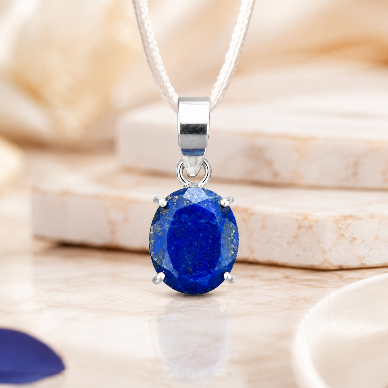 Natural Lapis Lazuli Pendant | Handmade Lapis Lazuli Gemstone Pendant | Healing Crystal Jewelry