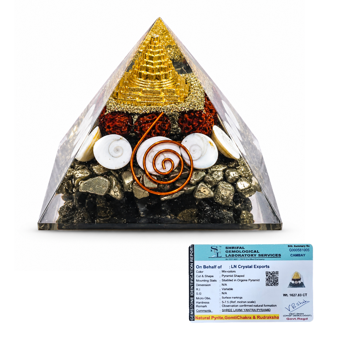 Shree Laxmi Pyramid with Pyrite