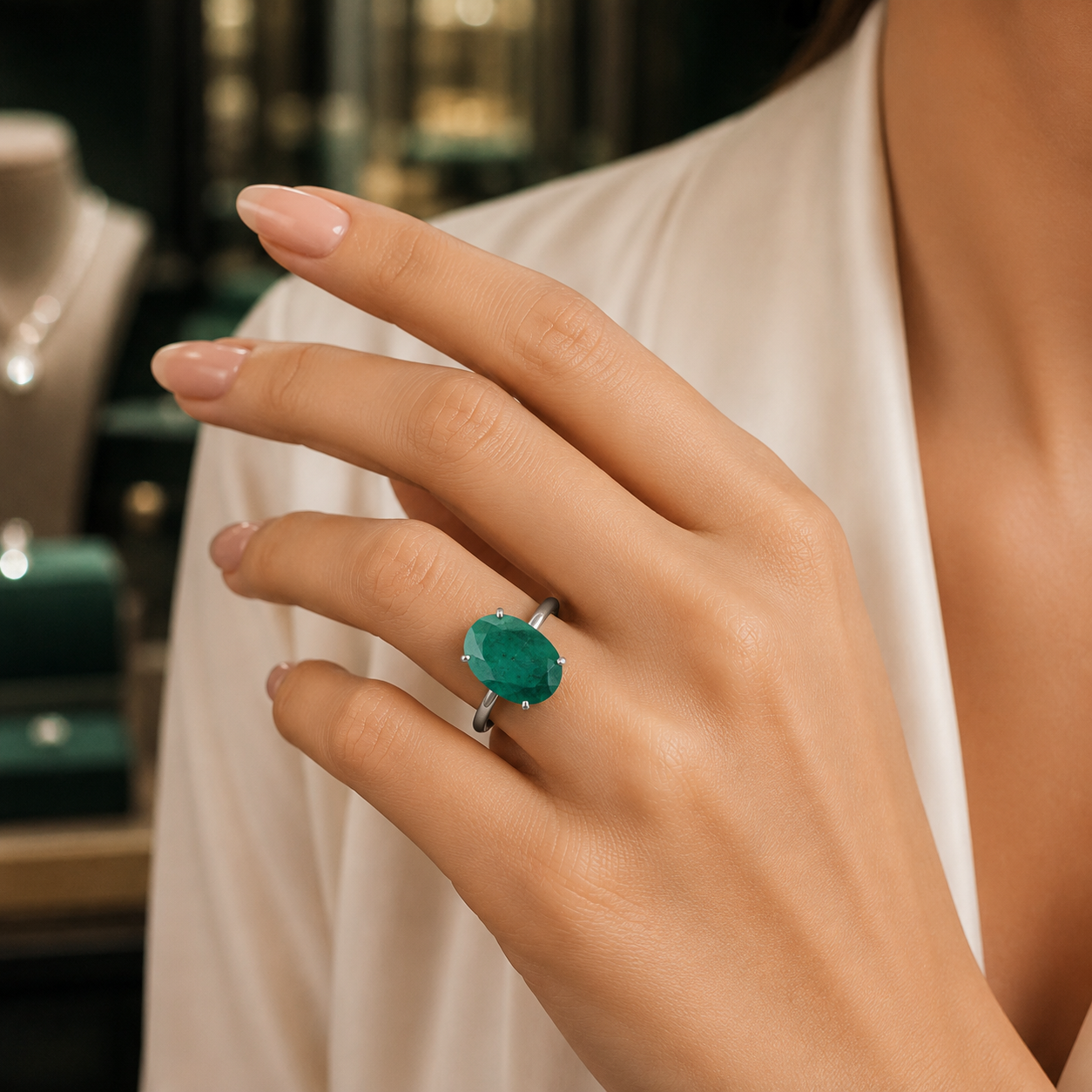 Natural Malachite Adjustable Ring | Handmade Malachite Gemstone Ring | Healing Crystal Jewelry