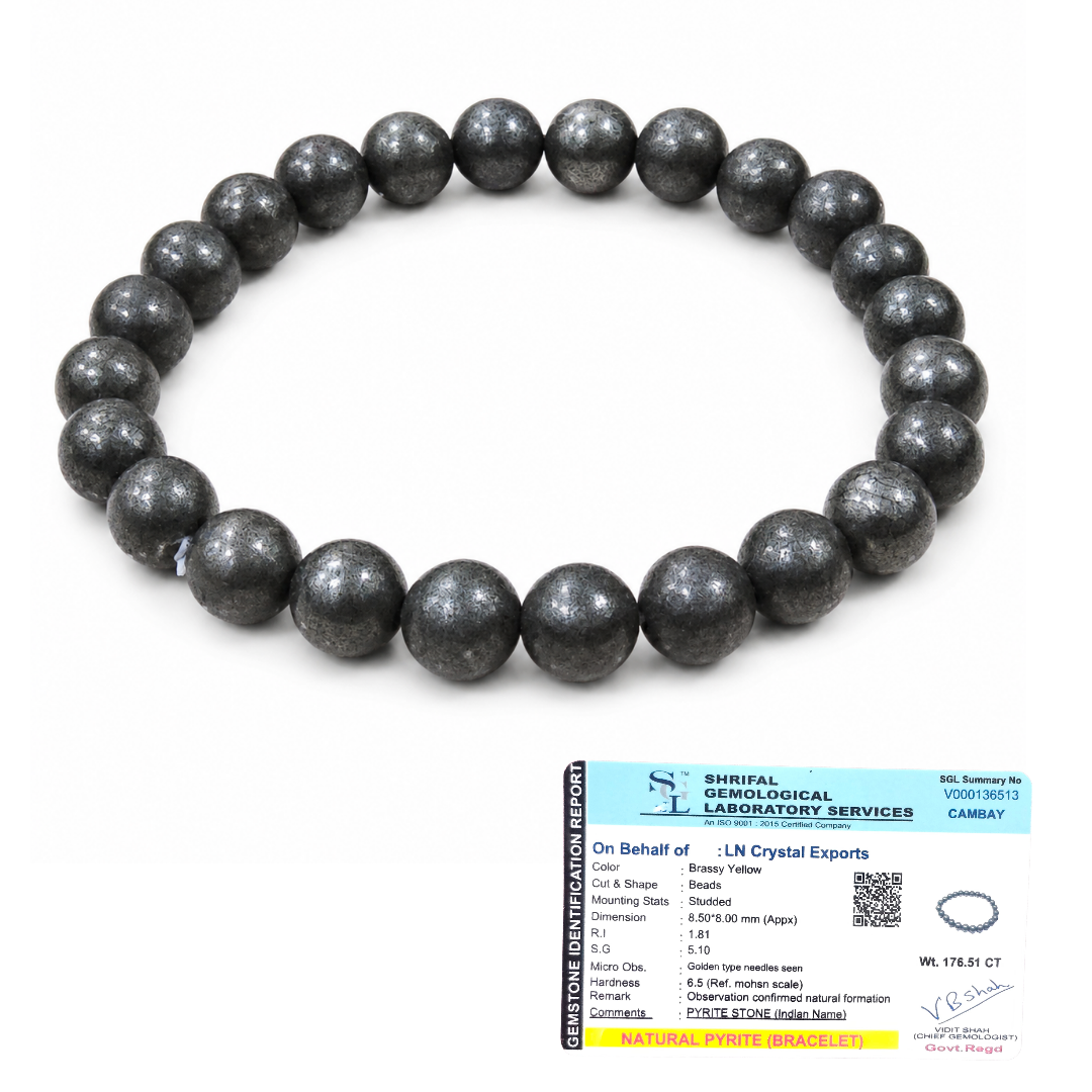 Natural Pyrite Bracelet – Wealth, Confidence & Prosperity Bracelet
