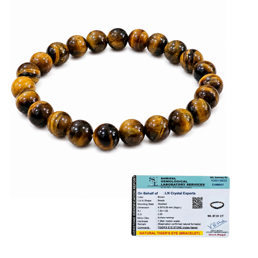 Natural Tiger Eye Bracelet 8mm