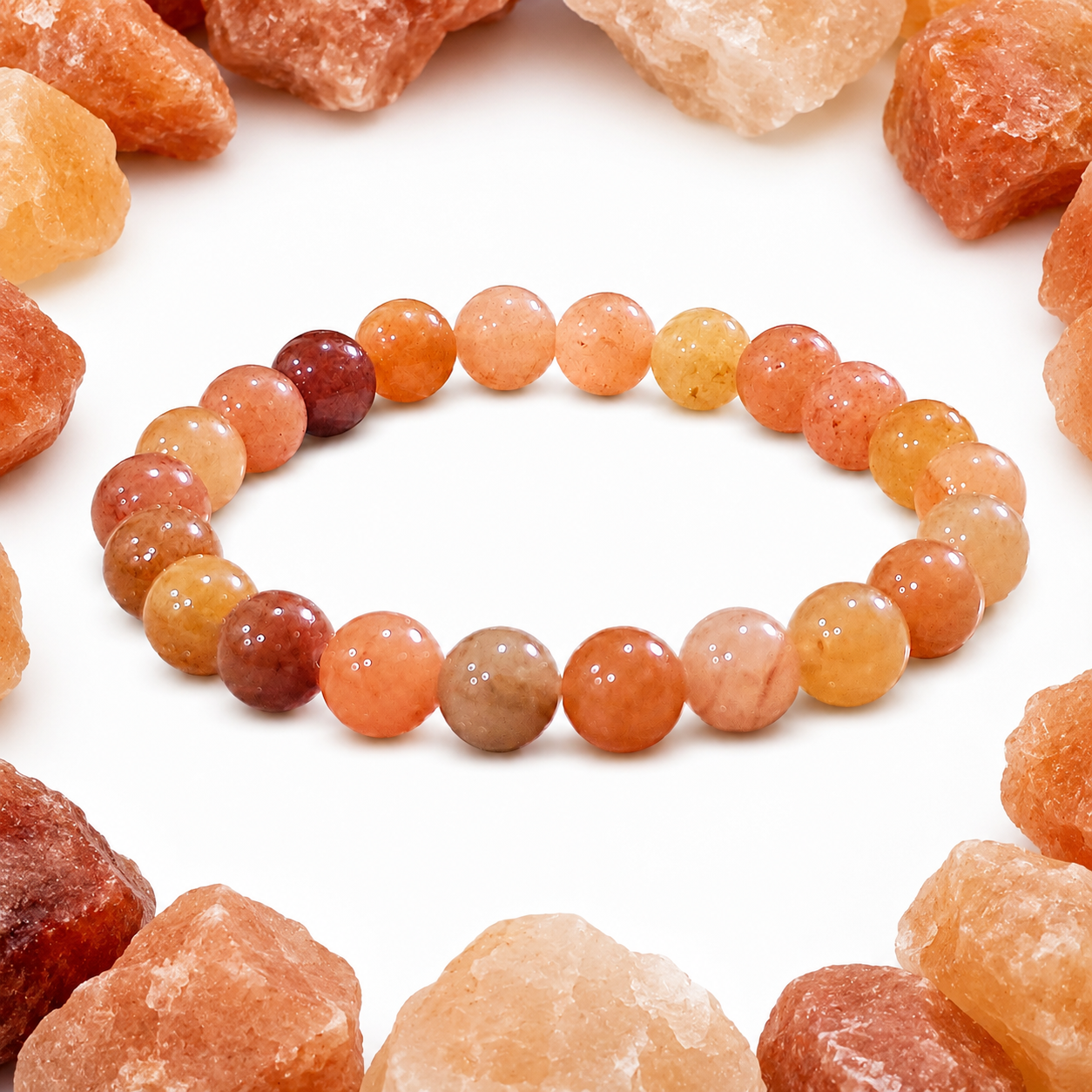 Natural Red Aventurine Bracelet 8mm