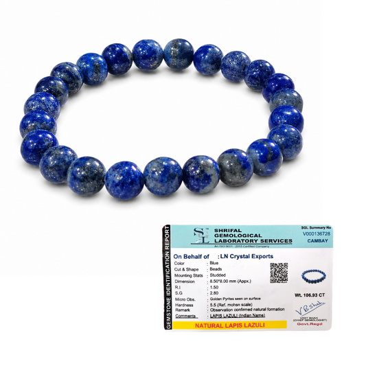 Natural Lapis Lazuli Bracelet 8mm